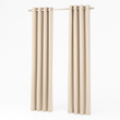 Rideaux phoniques sur mesure beige sur tringle - Cotton Silence.png