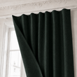 Rideau phonique Cotton Silence vert avec finition recto-verso en tissu
